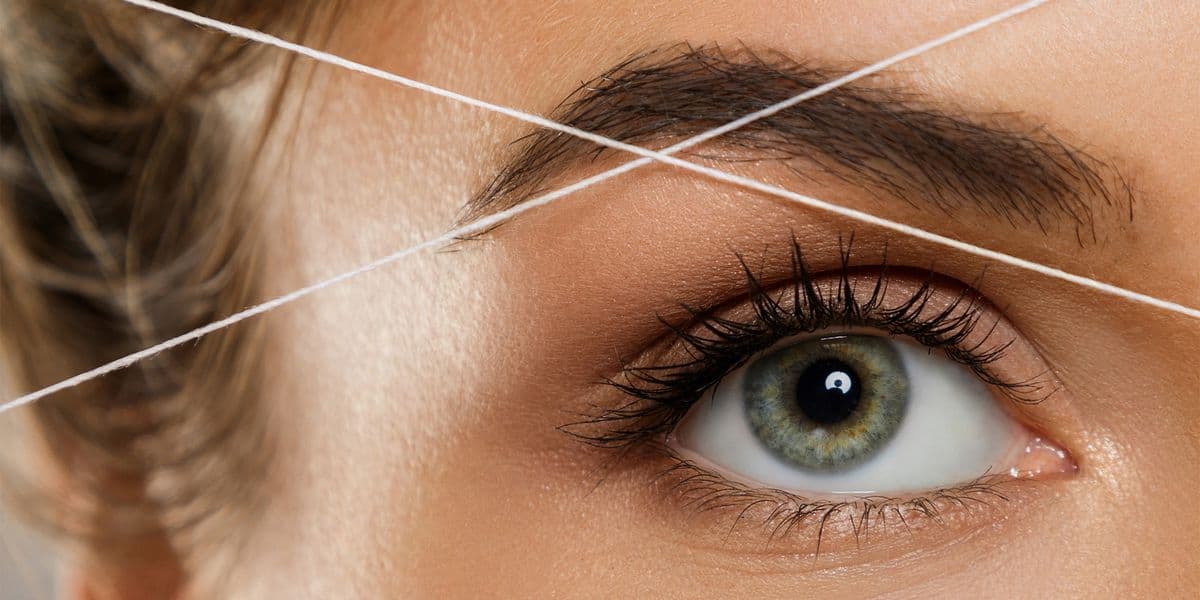 Eyebrow threading is a facial hair removing method